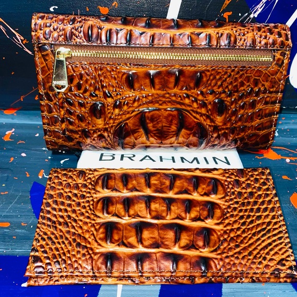Brahmin Envelope Trifold Checkbook Wallet - Picture 9 of 16